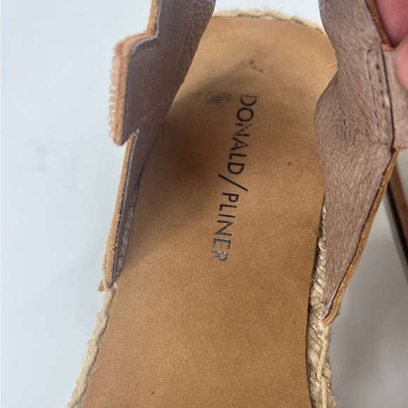 Donald Pilner Anie Leather Platform Espadrilles Sandal- Size 8 - Picture 4 of 8